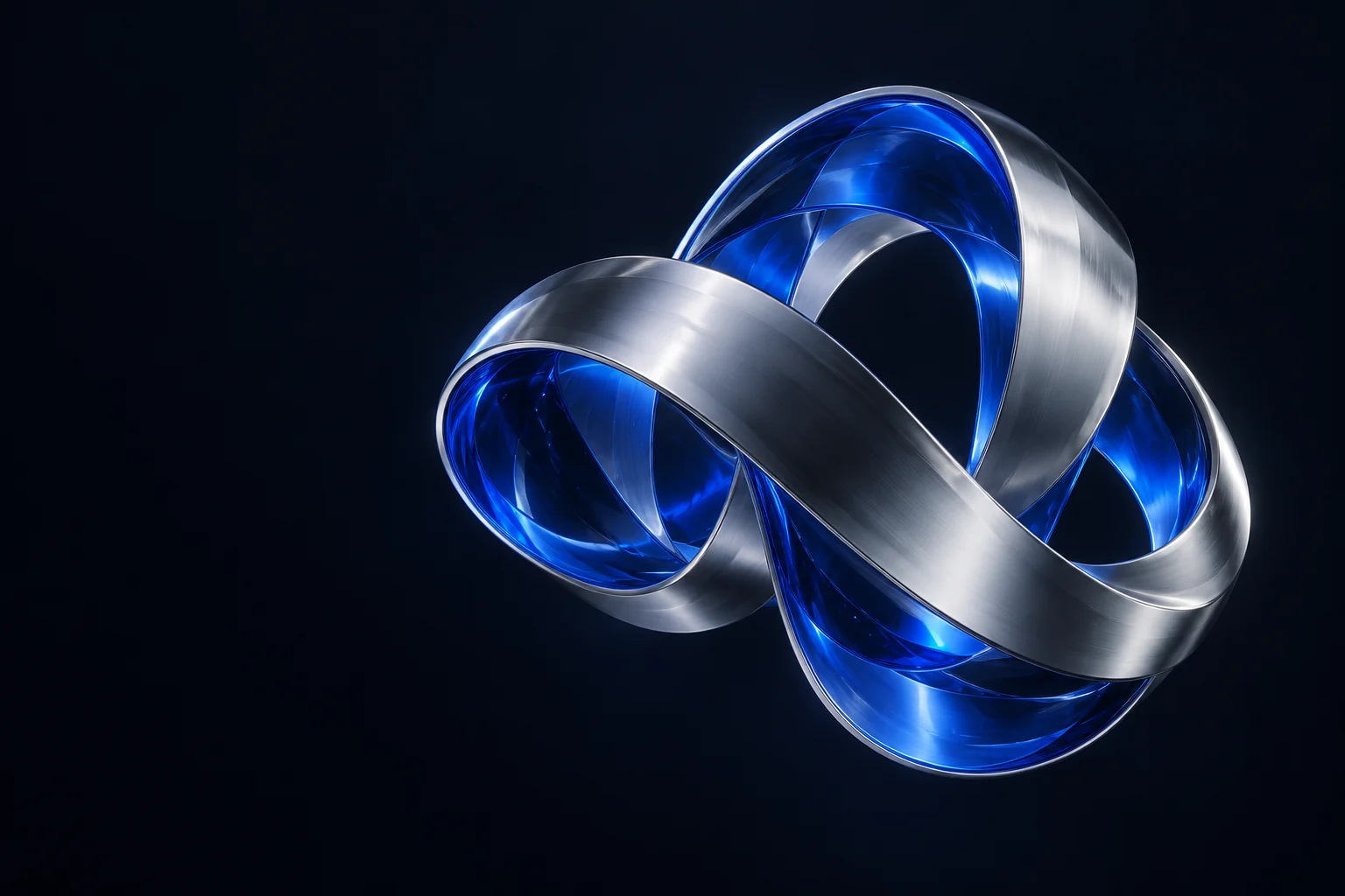Interconnected silver and cobalt loops